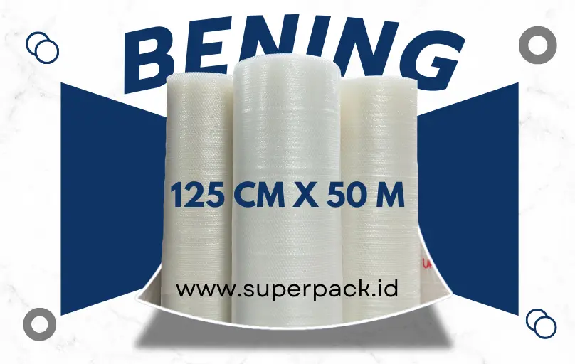 Bubble Wrap Bening 125cm x 50m