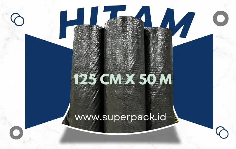 Bubble Wrap Hitam 125cm x 50m